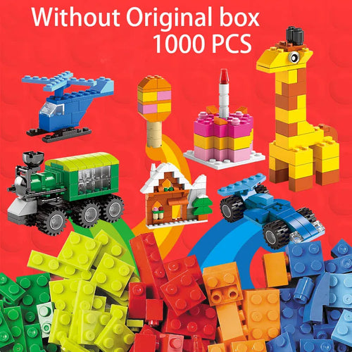 1000 Pcs Parts 500 Pieces Creative Designer DIY Toys Boy Girl Friend Model Building Blocks MOC Classical Bricks Christmas Gift