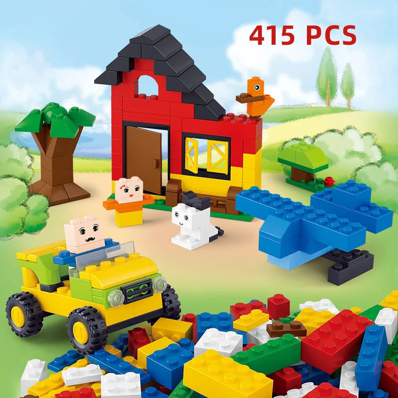 1000 Pcs Parts 500 Pieces Creative Designer DIY Toys Boy Girl Friend Model Building Blocks MOC Classical Bricks Christmas Gift
