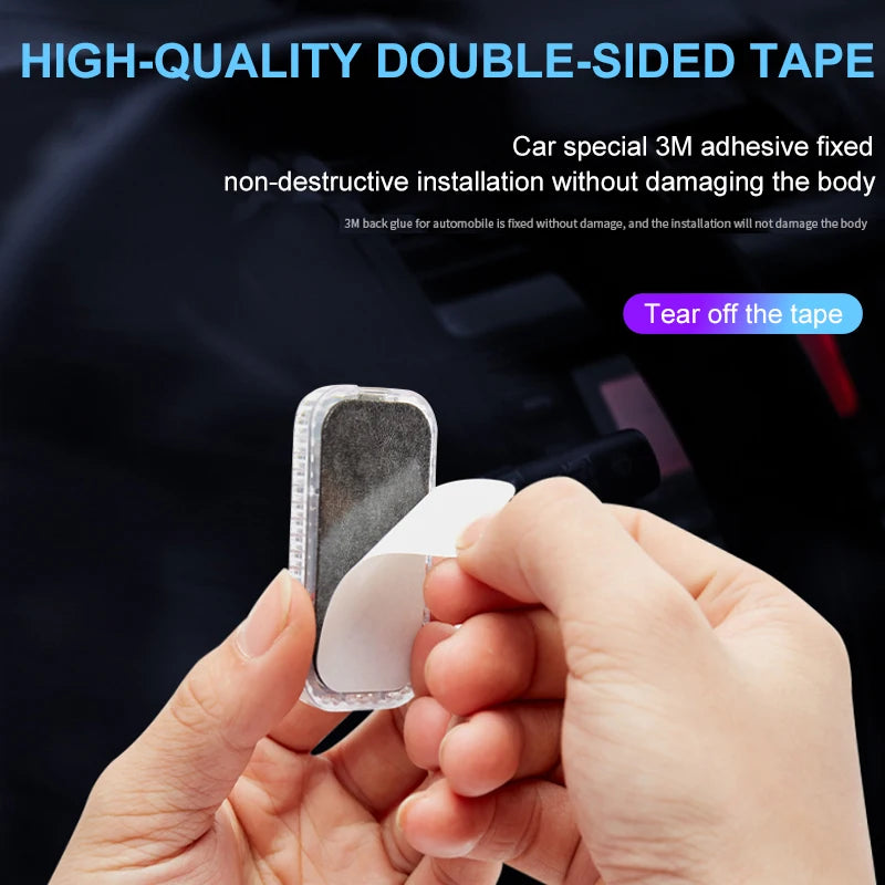 Mini Wireless LED Touch Light for Car Interior Lighting, Auto Roof, Ceiling, Door, Foot, and Trunk Storage Box with USB Charging