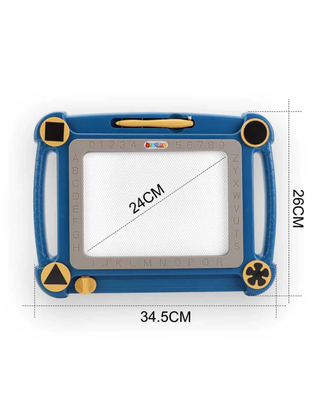 Children's drawing board, handwriting board, mini magnetic writing board, carabiner, lovely, adorable toy pendant