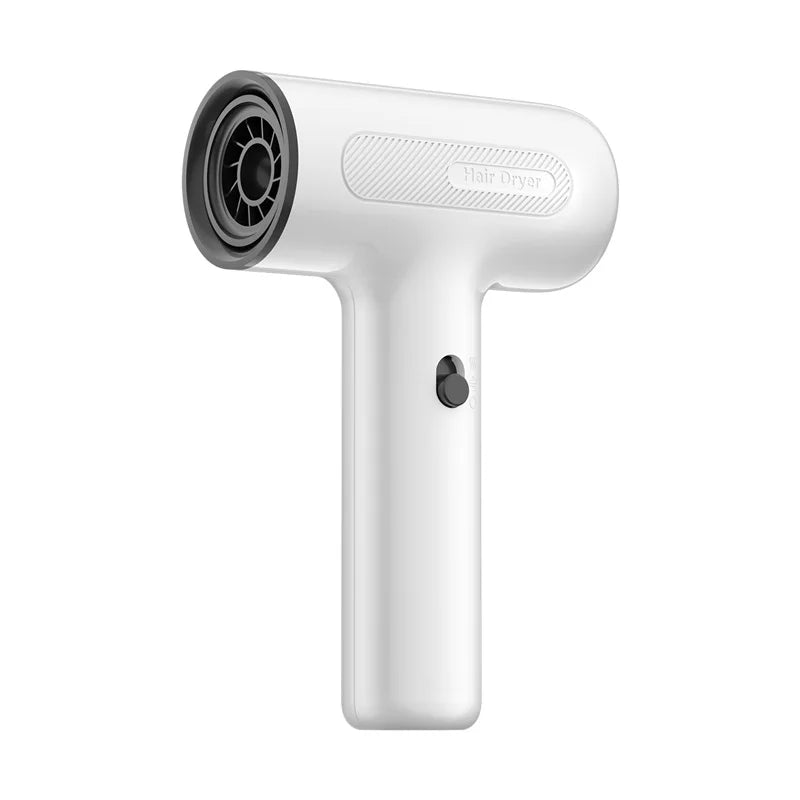 For drying hair and artwork, a portable, battery-operated, cordless hair dryer with intelligent temperature control