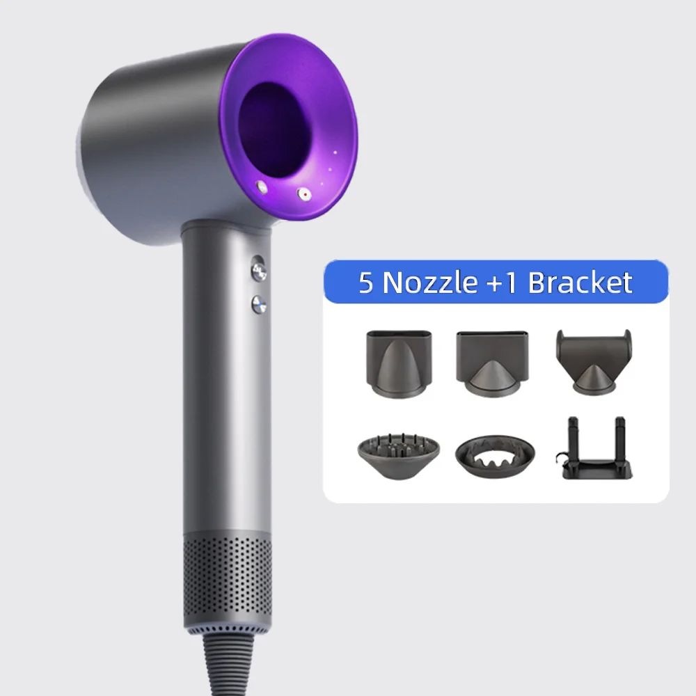 High-speed, blade-free negative ion hair dryer Silent, fast drying with high power Transportable, ideal for both home and travel