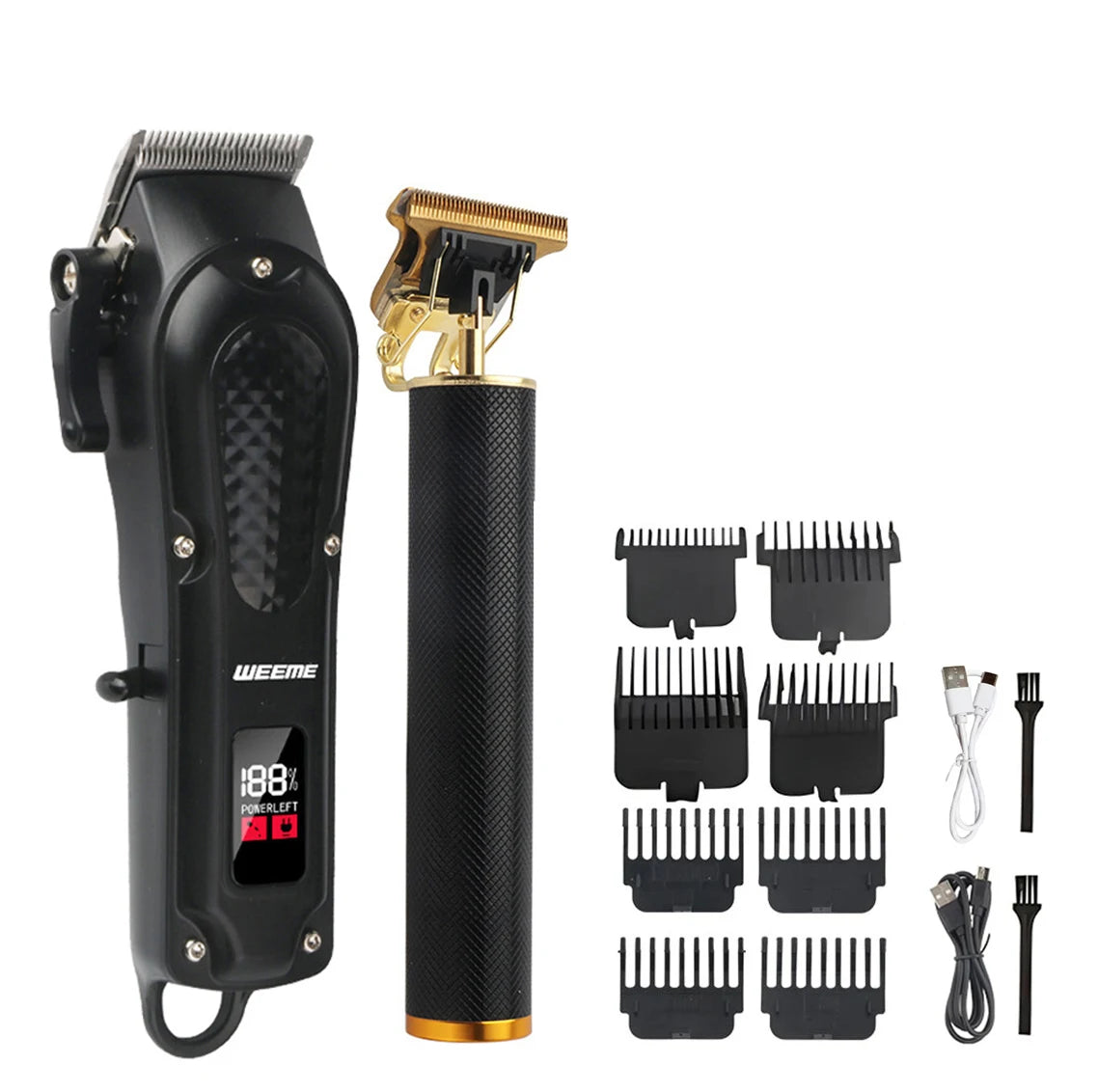 The T9 Vintage Men's Electric Hair Clipper Beard Trimmer/Rechargeable Hair Cutting Machine with Nose Hair Trimmer Kit is a great gift for a boyfriend.