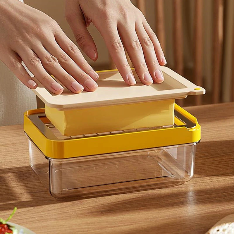 Clear Airtight Butter Cutter Slicer for Simple Cutting and Storage Butter Dish Butter Keeper
