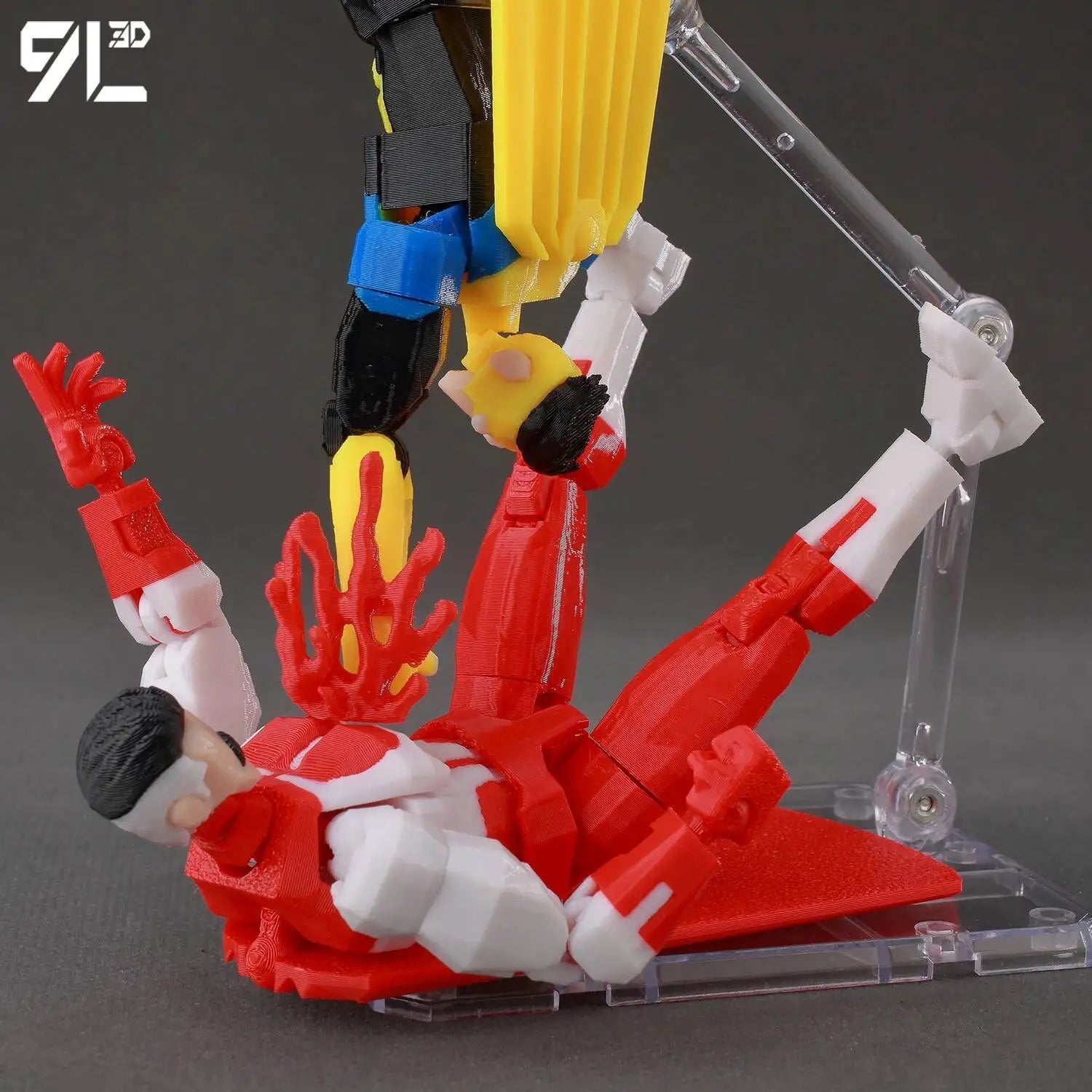 Superheroes Invincible 2.0 Anime Multi-Jointed Shapeshift Toys, Action Figures, Mannequin Model Ornaments, and Gifts Made with 9L3D Printing