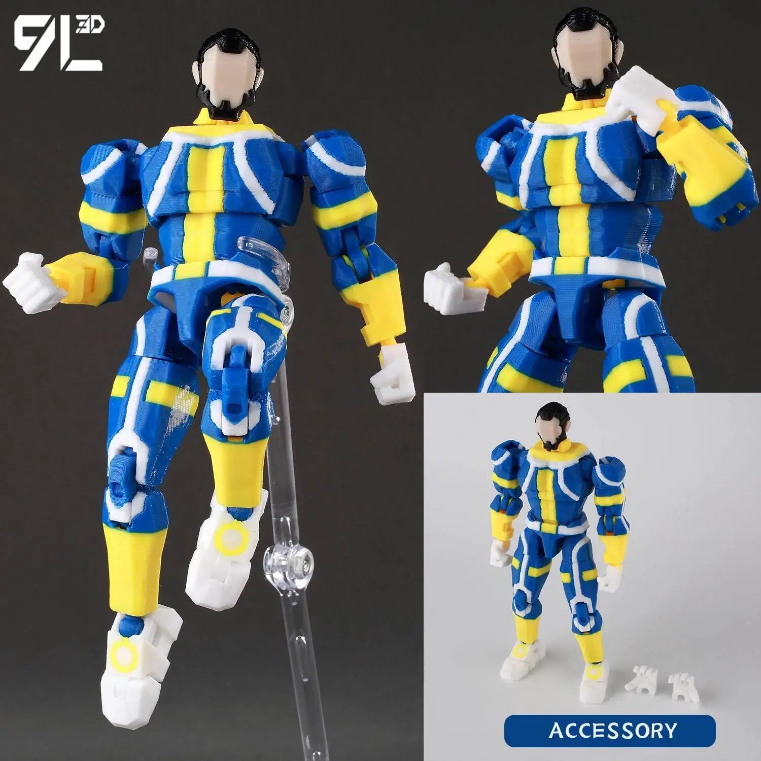 Superheroes Invincible 2.0 Anime Multi-Jointed Shapeshift Toys, Action Figures, Mannequin Model Ornaments, and Gifts Made with 9L3D Printing