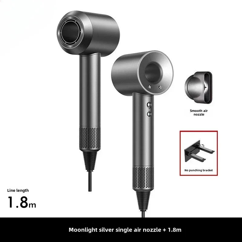 A lightweight, thermostatic styling tool for smooth hair, this 5-in-1 professional hair dryer has both hot and cold air capabilities.