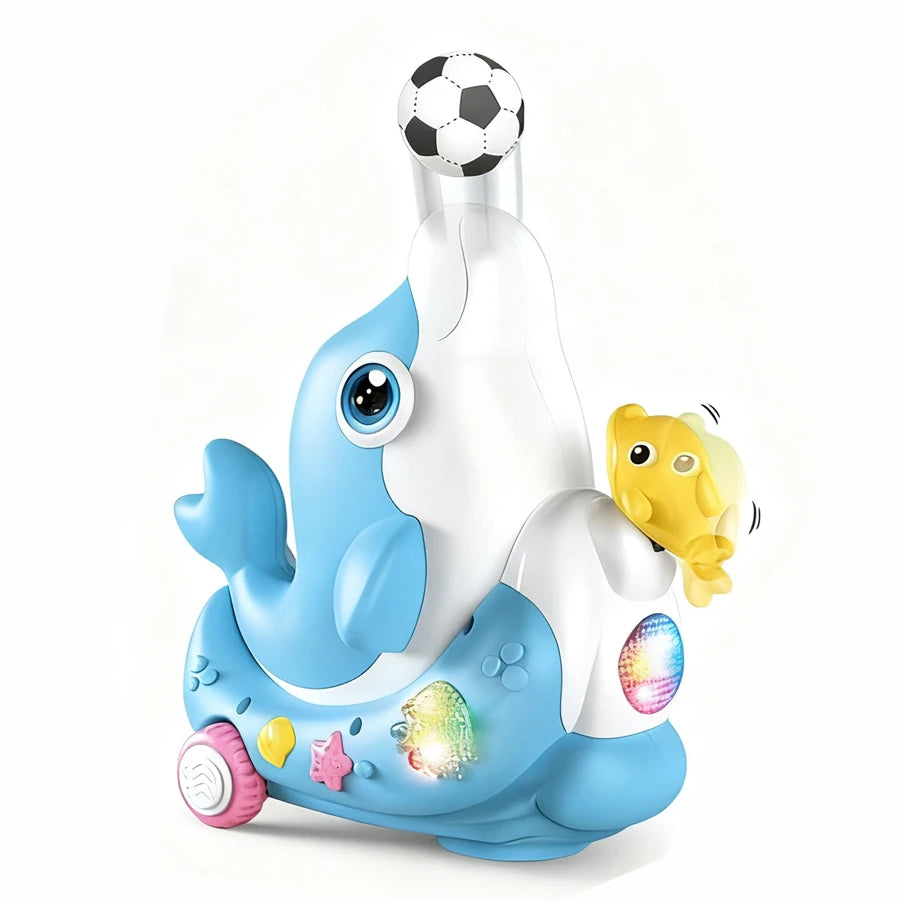 Children's Musical Walking Elephant Drummer Toys with LED Light Music, Sensory Activity Toys, Educational Toys
