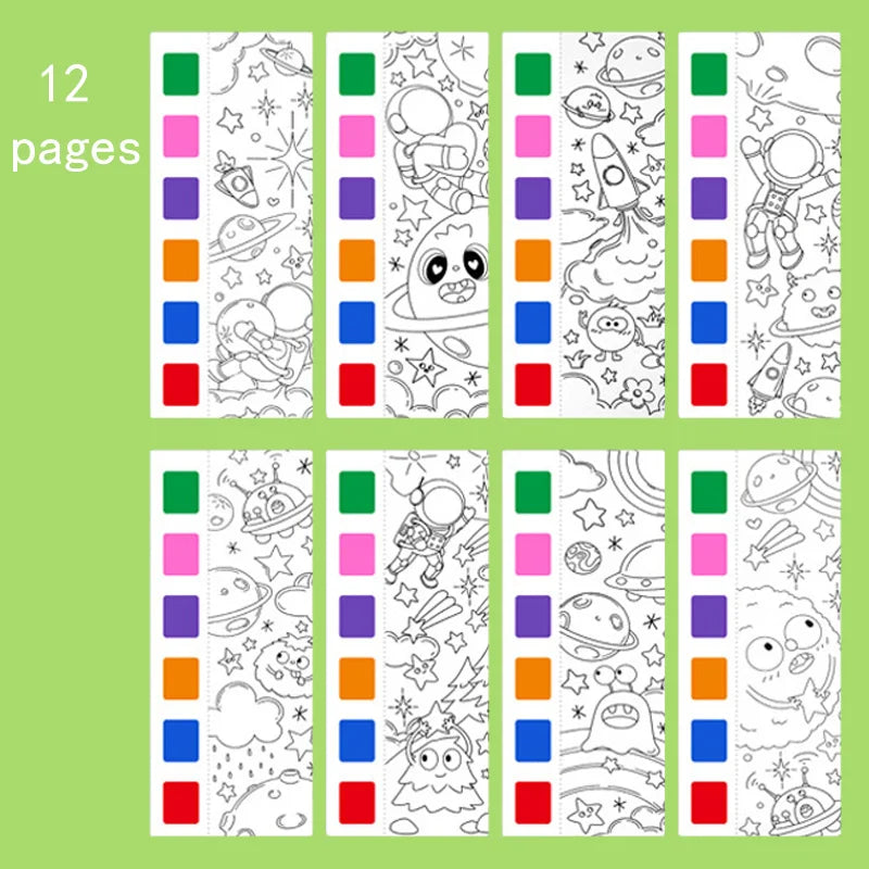 Children's Graffiti Picture Colouring Drawing Toys and Watercolour Painting Books for Christmas, Easter, and Thanksgiving