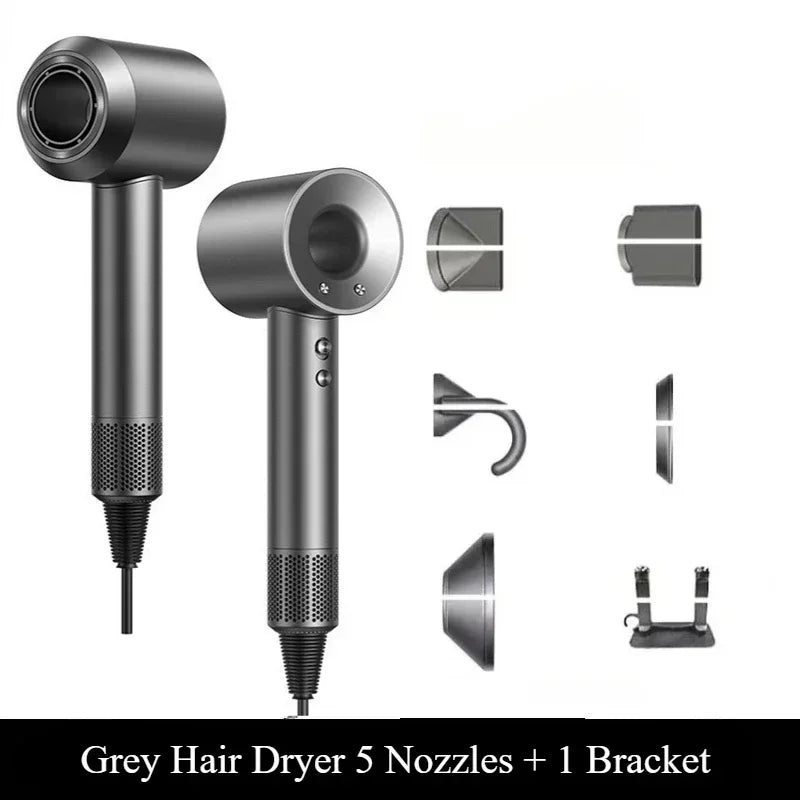 A lightweight, thermostatic styling tool for smooth hair, this 5-in-1 professional hair dryer has both hot and cold air capabilities.