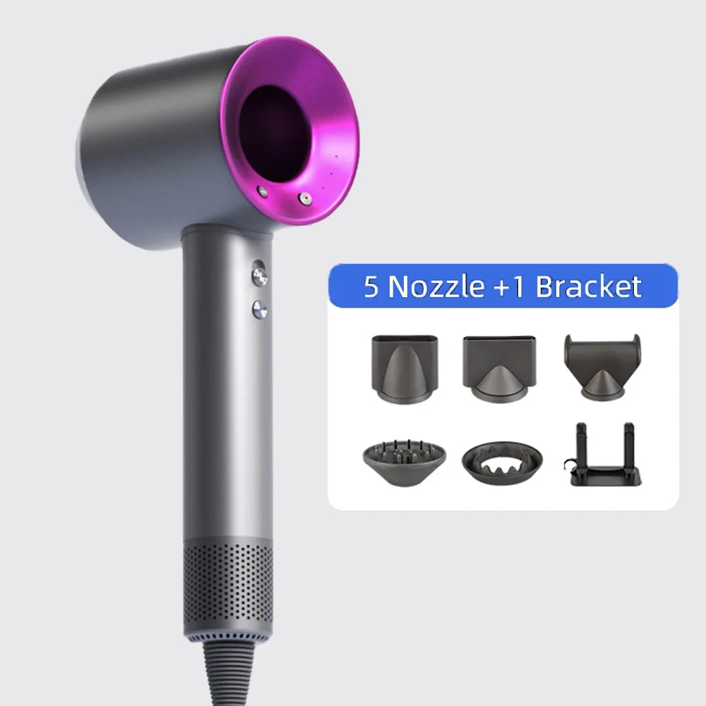 High-speed, blade-free negative ion hair dryer Silent, fast drying with high power Transportable, ideal for both home and travel