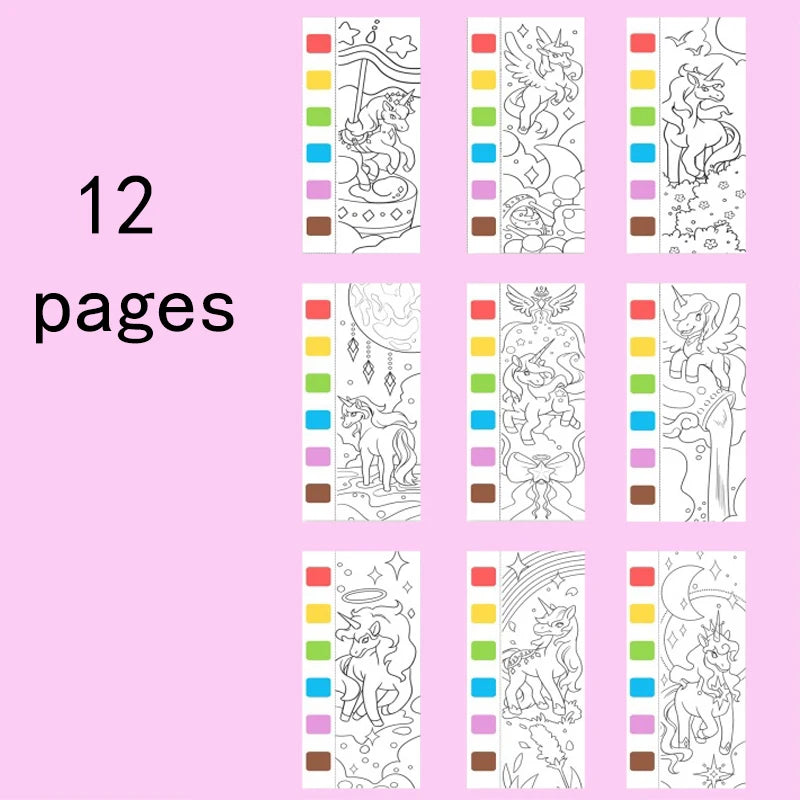 Children's Graffiti Picture Colouring Drawing Toys and Watercolour Painting Books for Christmas, Easter, and Thanksgiving