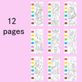 Children's Graffiti Picture Colouring Drawing Toys and Watercolour Painting Books for Christmas, Easter, and Thanksgiving