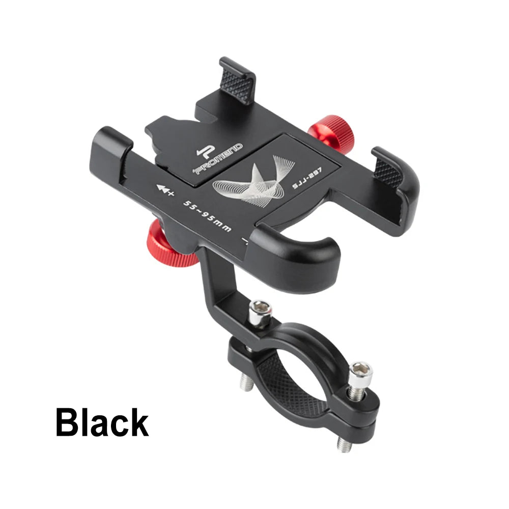 Bike Phone Mount Adjustable Non-Slip Aluminium Handlebar Bicycle Phone Holder for iPhone 13, 12, 11, Samsung S22, and S21