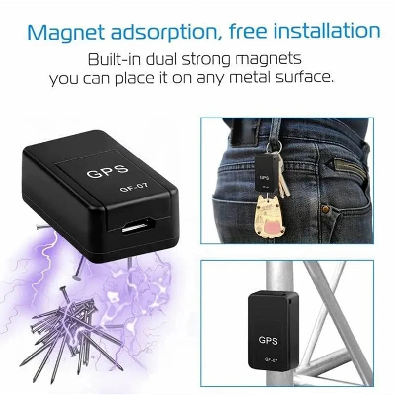 GPS Position App for Motorcycles, Cars, and Magnetic Vehicle Trackers for Pets, Children, and the Elderly Gf07 Mini Tracking Locator
