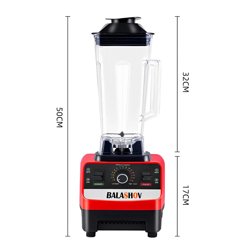 BPA-free 2000W Heavy Duty Commercial Blender Stationary Mixer Food Processor Ice Smoothies for Kitchen High Power Juicer Blender