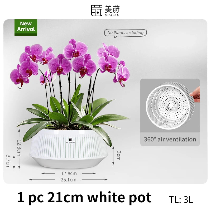Orchid Meshpot with Holes African violet ornamental flower pots with adequate air circulation and air pruning