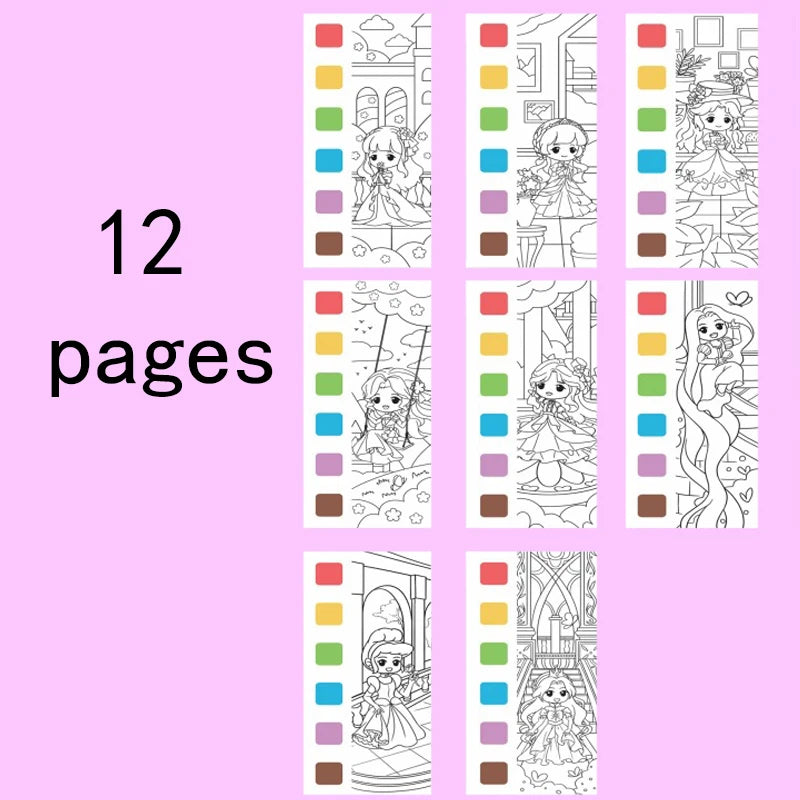 Children's Graffiti Picture Colouring Drawing Toys and Watercolour Painting Books for Christmas, Easter, and Thanksgiving