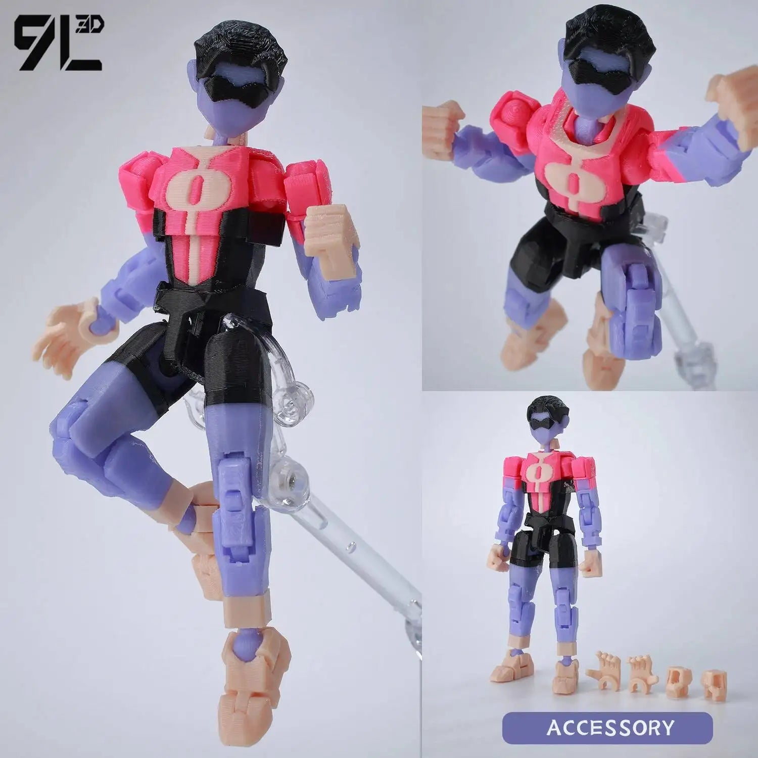Superheroes Invincible 2.0 Anime Multi-Jointed Shapeshift Toys, Action Figures, Mannequin Model Ornaments, and Gifts Made with 9L3D Printing