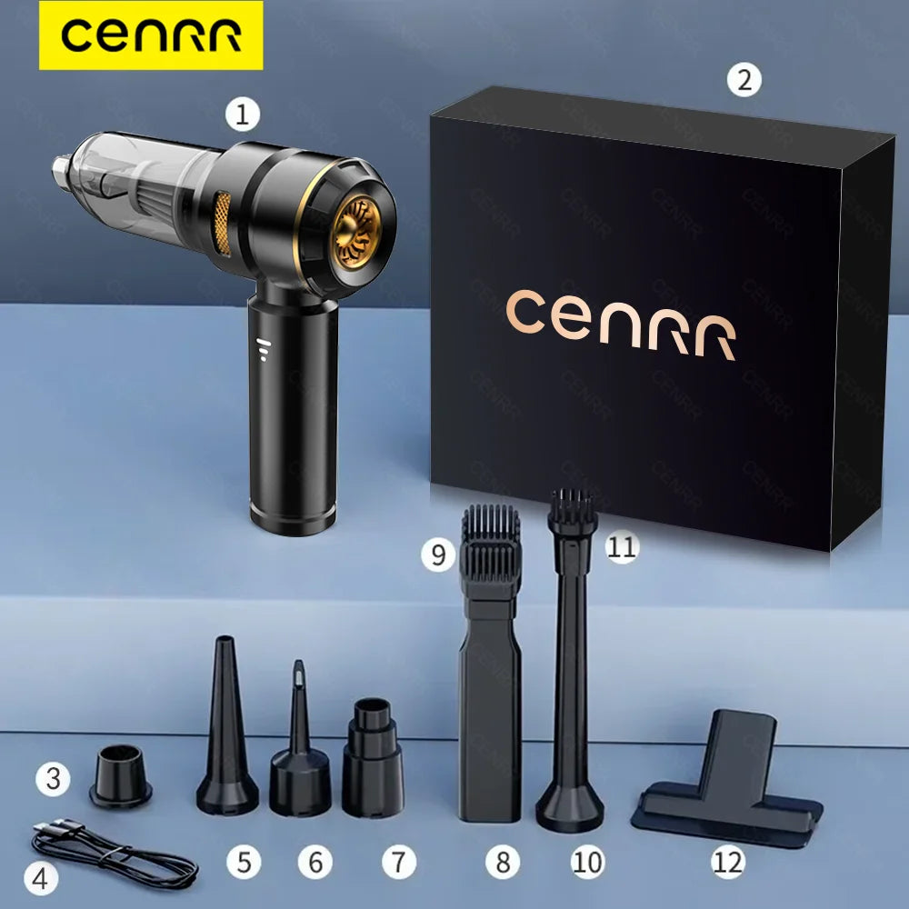 CENRR 998000PA Car Vacuum Cleaner Powerful Portable HandHeld Vacuum Cleaner For Car Wireless Cleaner Robot Car Accessories