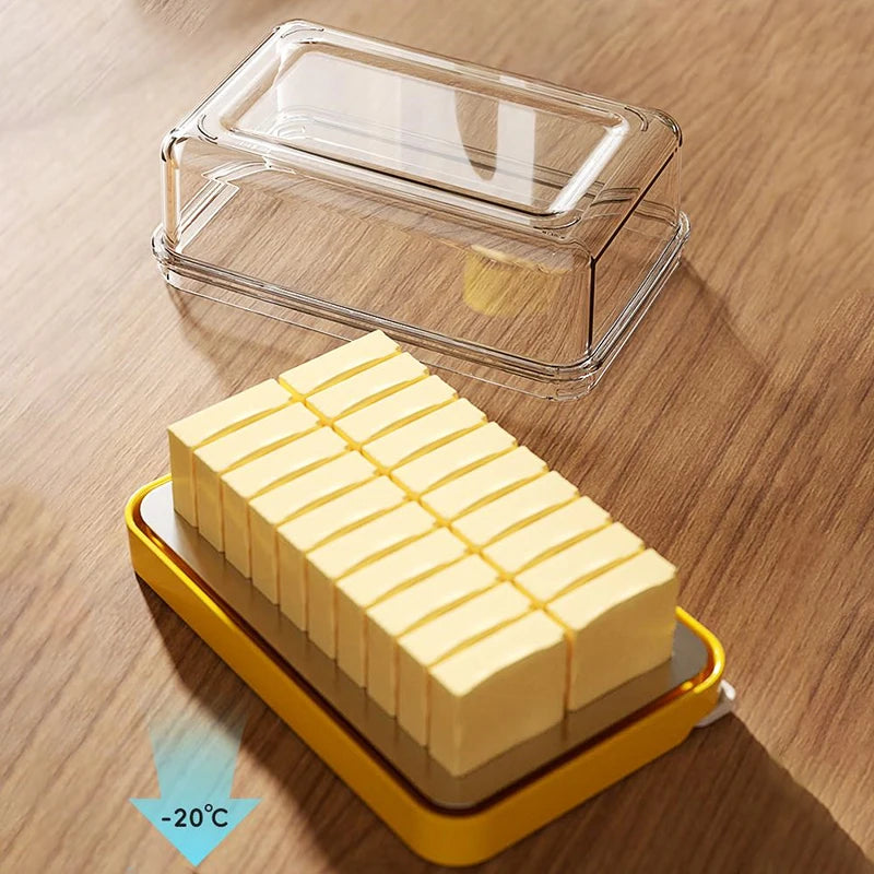 Clear Airtight Butter Cutter Slicer for Simple Cutting and Storage Butter Dish Butter Keeper