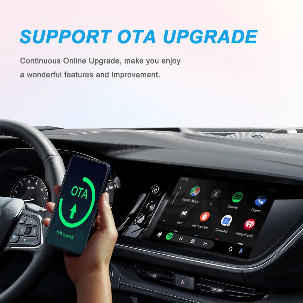XUDA 2025 NEW Wireless Carplay and Android Auto 2in1 smart Mini Box WIFI BT Auto Connect For Toyota Volvo Benz MG Kia MAZDA FORD