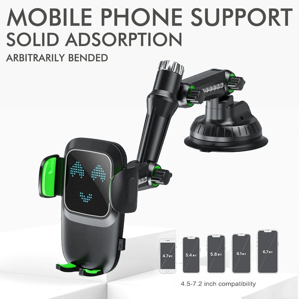 Suction Cup Car Phone Holder Mount for Windscreen, Dashboard and Windows with Sticky Gel Pad Compatibility