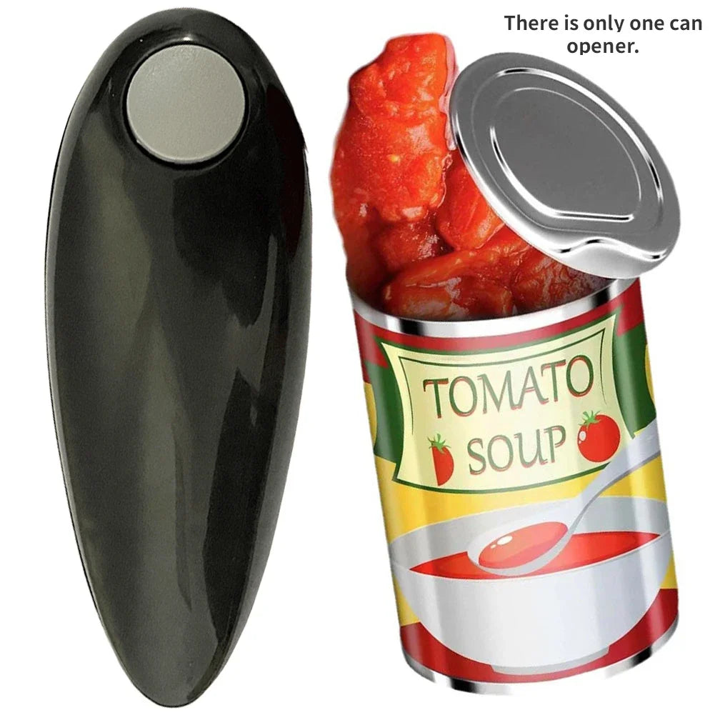 Battery-operated Electric Can Opener Automatic Jar Opener Smooth Edge Bottle Opener for All Types of Jars, Suitable for Weak Hands