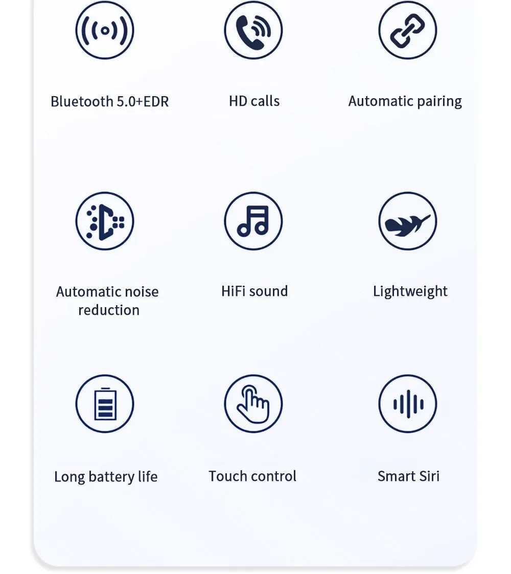 Wireless Bluetooth Earbuds – Noise-Cancelling Waterproof Earphones