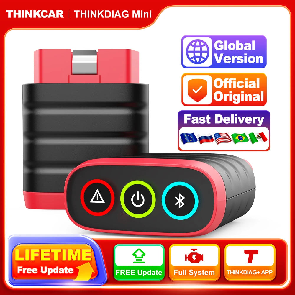 Car Diagnose Code Reader PK ELM327 THINKCAR THINKDIAG MINI Obd2 Scanner For Auto Full Obd 2 Function System Diagnostic Tool