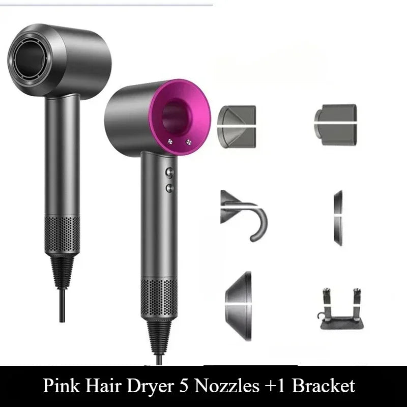 A lightweight, thermostatic styling tool for smooth hair, this 5-in-1 professional hair dryer has both hot and cold air capabilities.