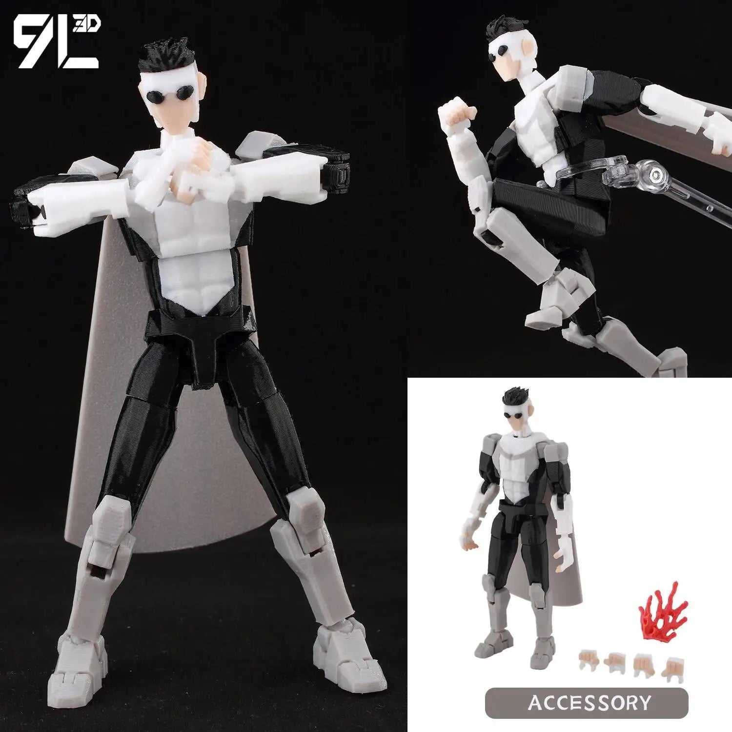 Superheroes Invincible 2.0 Anime Multi-Jointed Shapeshift Toys, Action Figures, Mannequin Model Ornaments, and Gifts Made with 9L3D Printing