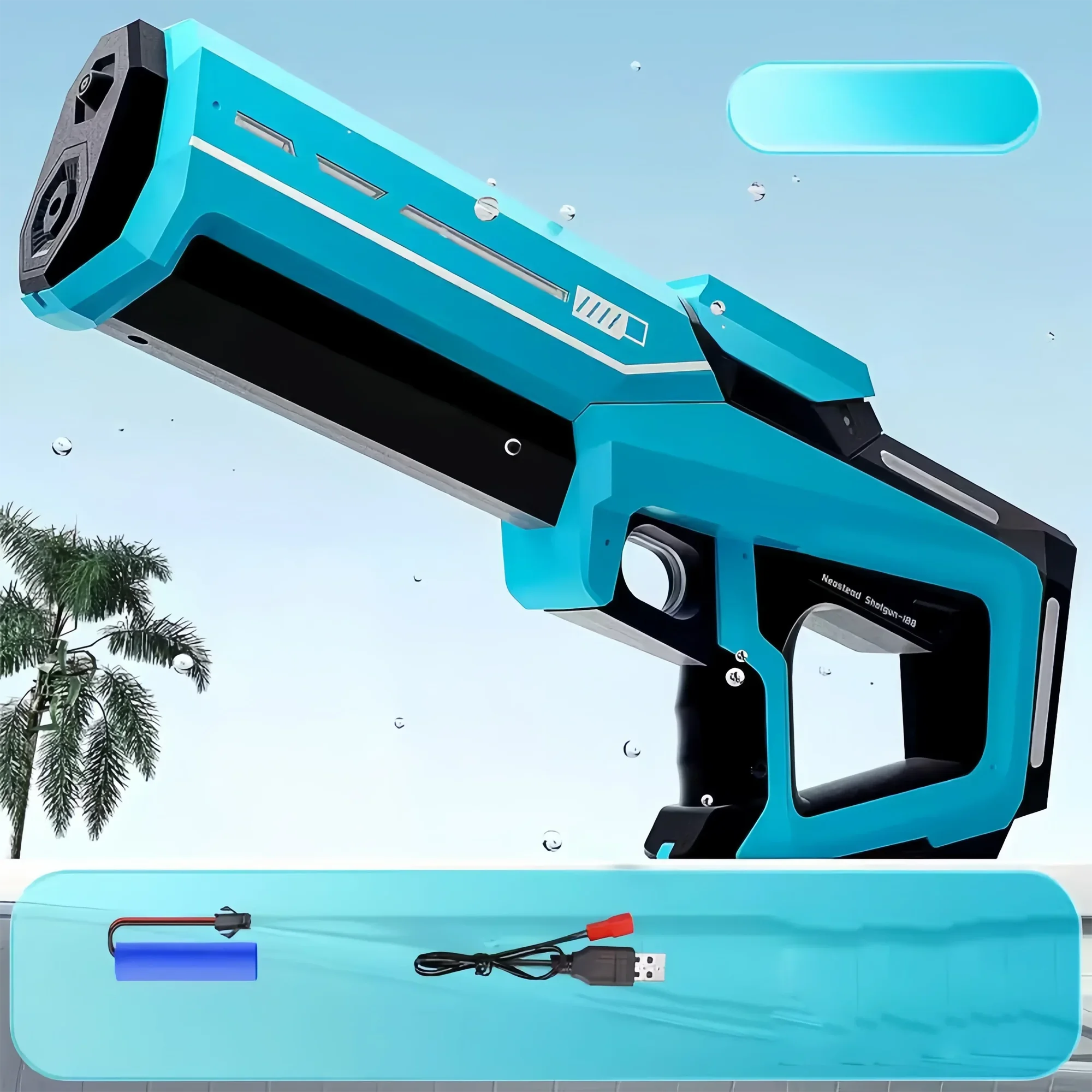 Children's Water Toys for Boys, Summer Outdoor Pool Fight Games, and Automatically Watering High Pressure Electric Water Gun Toys