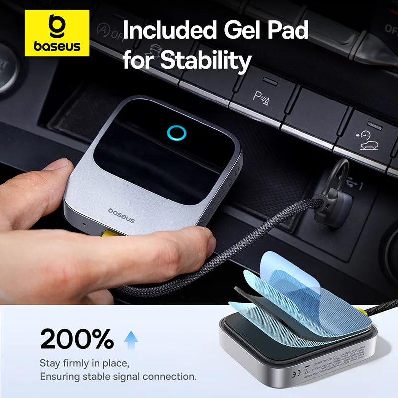 Plug-and-play Bluetooth Smart CarPlay Baseus Wireless CarPlay Wired to Wireless CarPlay Adapter Auto Connect Car Intelligent Systems