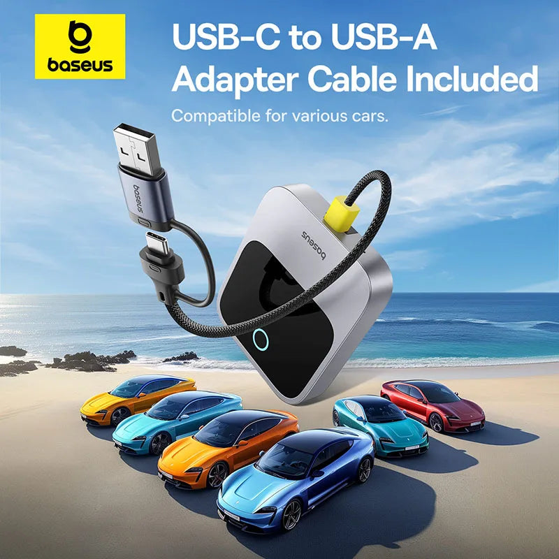 Plug-and-play Bluetooth Smart CarPlay Baseus Wireless CarPlay Wired to Wireless CarPlay Adapter Auto Connect Car Intelligent Systems