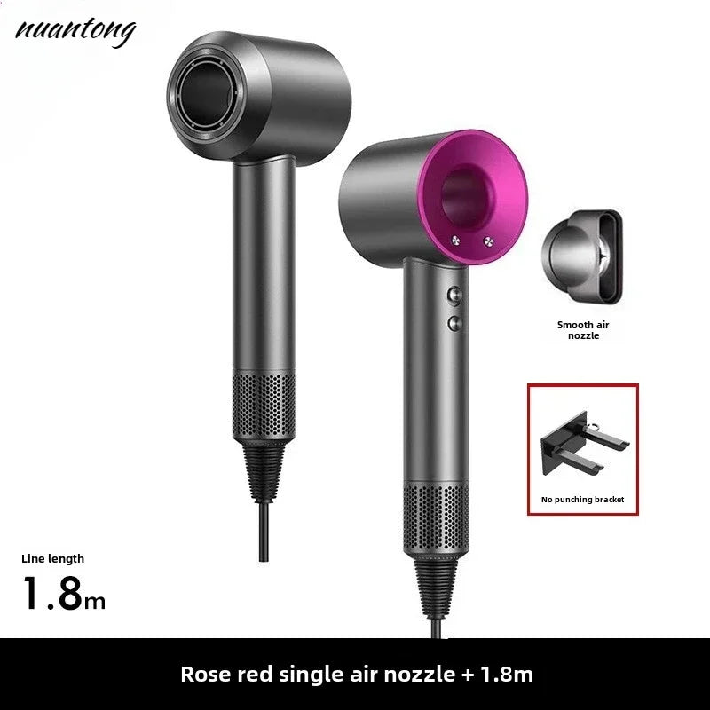 A lightweight, thermostatic styling tool for smooth hair, this 5-in-1 professional hair dryer has both hot and cold air capabilities.