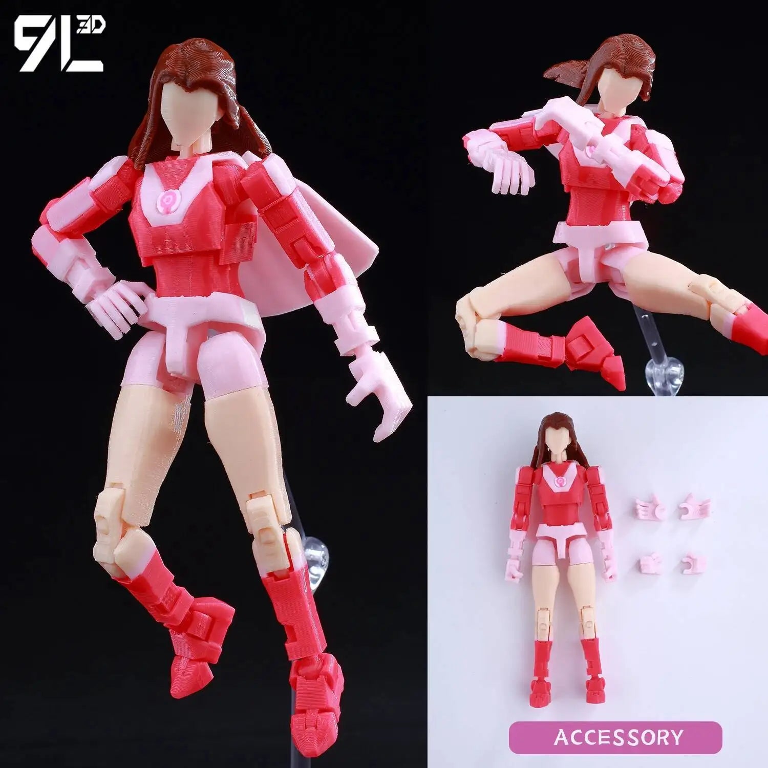 Superheroes Invincible 2.0 Anime Multi-Jointed Shapeshift Toys, Action Figures, Mannequin Model Ornaments, and Gifts Made with 9L3D Printing