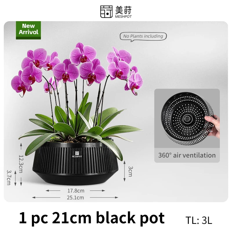 Orchid Meshpot with Holes African violet ornamental flower pots with adequate air circulation and air pruning