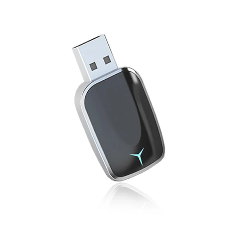 USB AI Smart Box Car Intelligent System 2-in-1 Wireless CarPlay Adapter with Android Auto Dongle Wired to Wireless Plug and Play