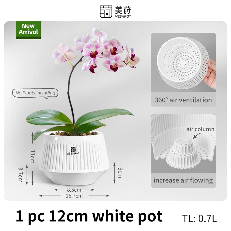 Orchid Meshpot with Holes African violet ornamental flower pots with adequate air circulation and air pruning