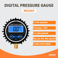 Moray ME266P NPT1/4 Battery Powered High Quality Car Truck Motorcycle Oil Pressure Sensor with Tire Air Digital Pressure Gauge