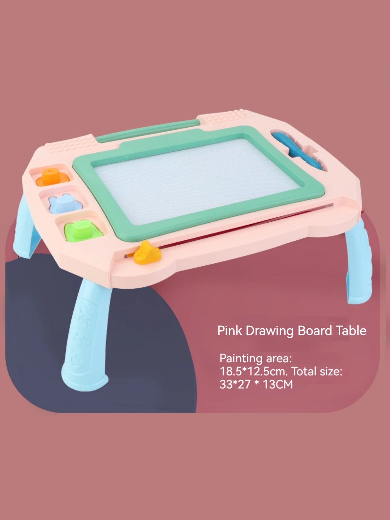 Children's drawing board, handwriting board, mini magnetic writing board, carabiner, lovely, adorable toy pendant