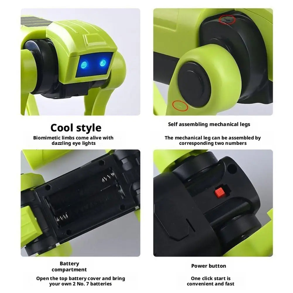 Children's Educational Toys, Electric Robot Dog Toy, Animal Vehicle, Miniature Electronic Pets, and DIY Installation