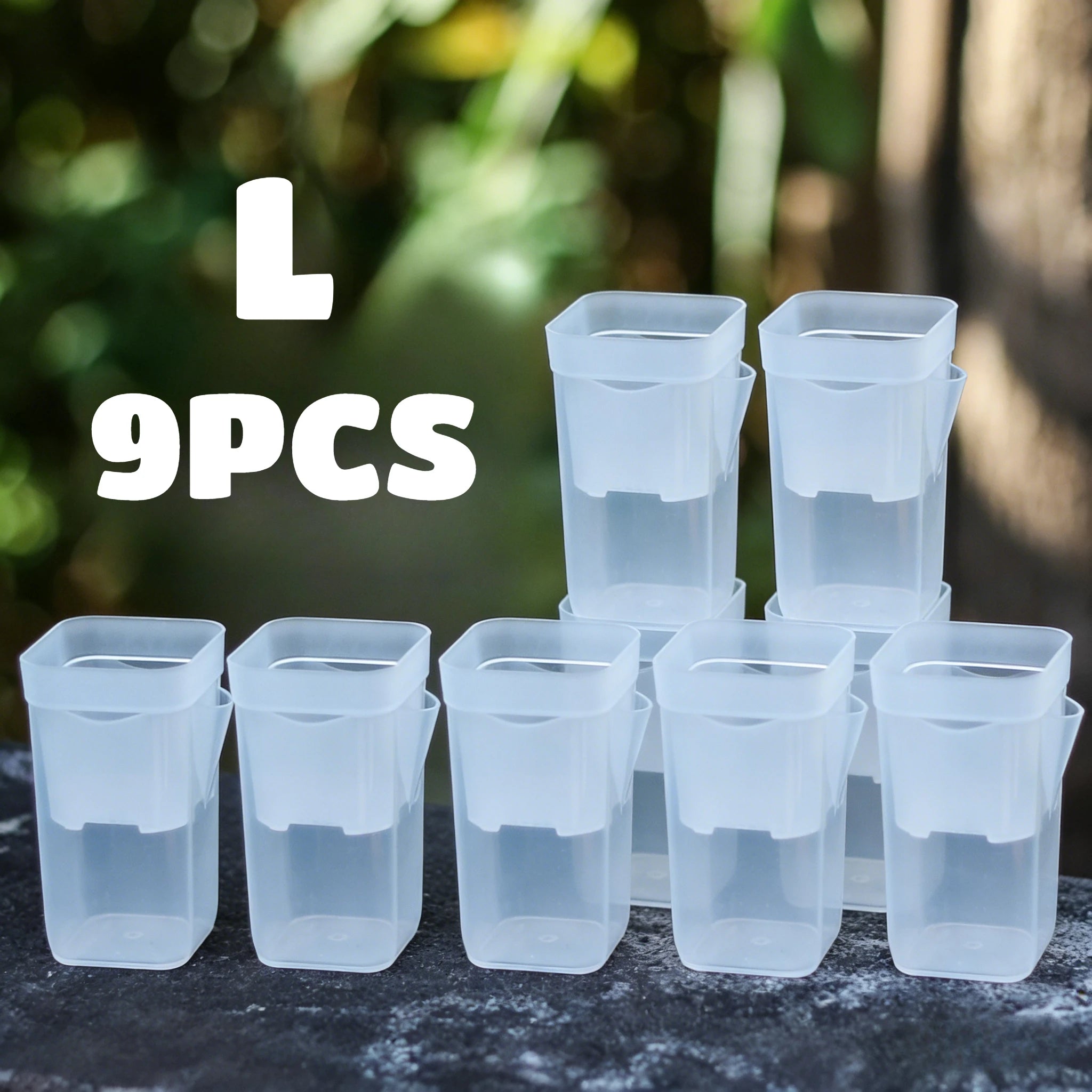 15 Self-Watering Plant Pots with Reservoirs for Mini Seedlings, Flowerpots, and Translucent Plastic Planters