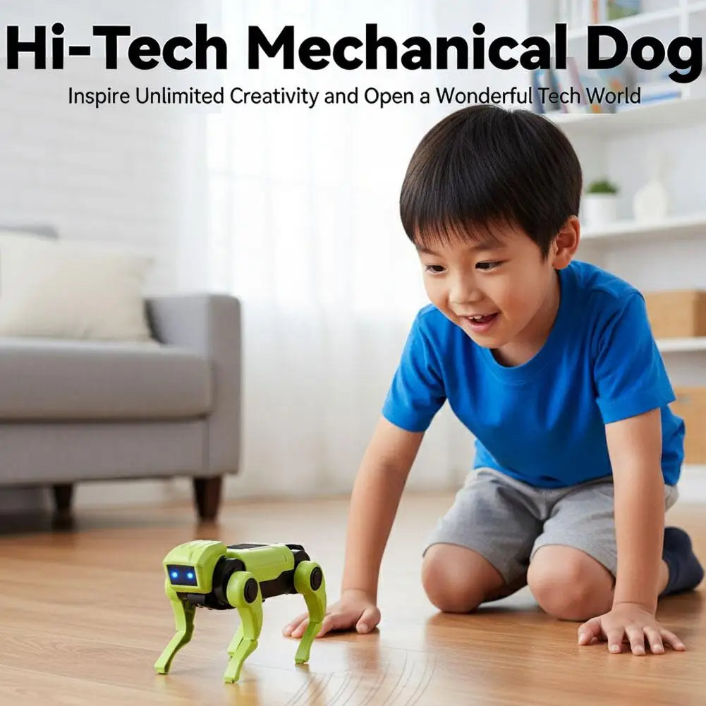 Children's Educational Toys, Electric Robot Dog Toy, Animal Vehicle, Miniature Electronic Pets, and DIY Installation