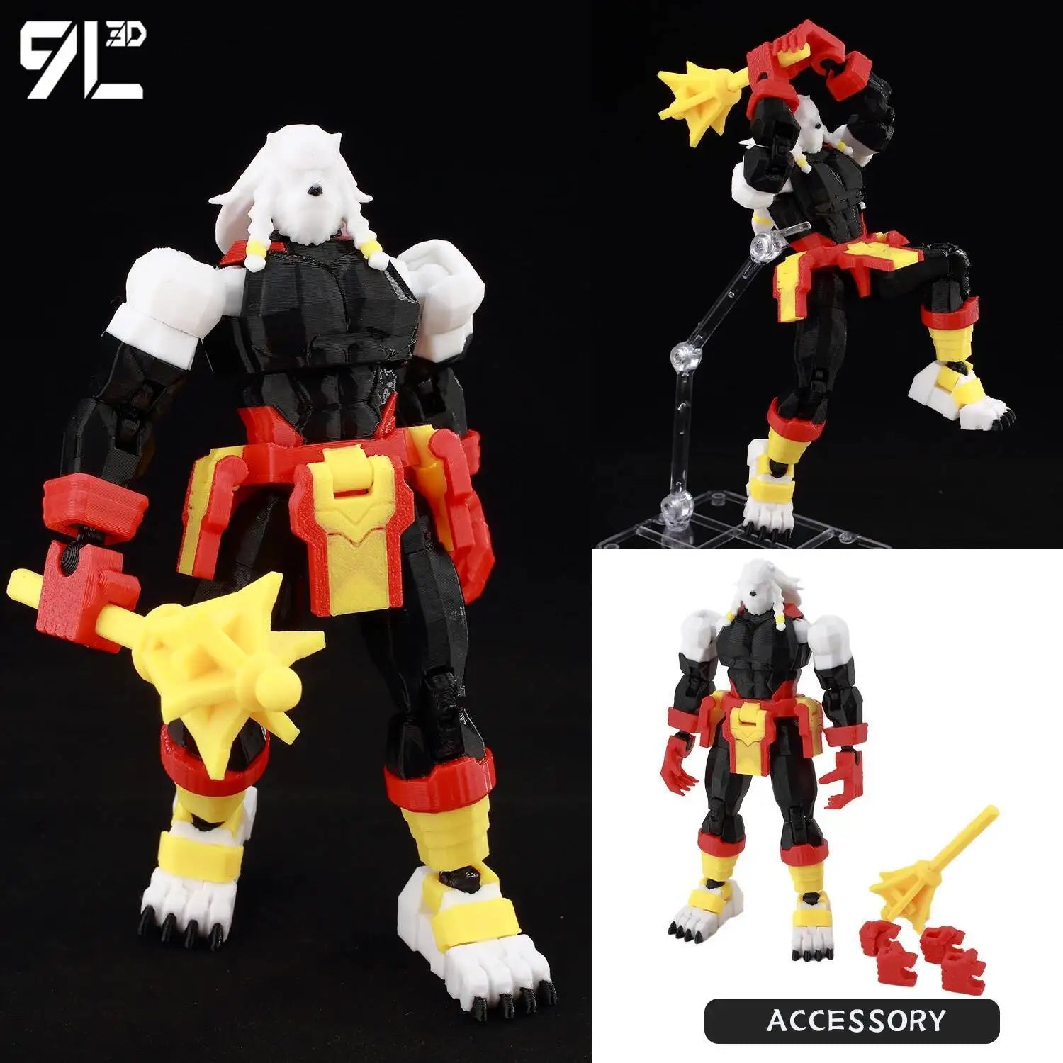 Superheroes Invincible 2.0 Anime Multi-Jointed Shapeshift Toys, Action Figures, Mannequin Model Ornaments, and Gifts Made with 9L3D Printing