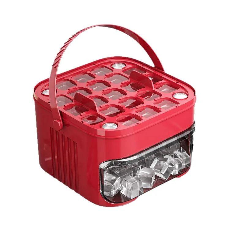 Large Capacity Ice Storage Ice Maker Press Ice Tray Ice Cube Mould Ice Box Ice Making Tool