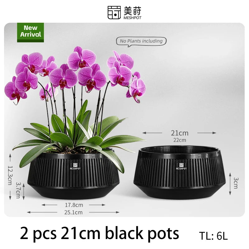 Orchid Meshpot with Holes African violet ornamental flower pots with adequate air circulation and air pruning