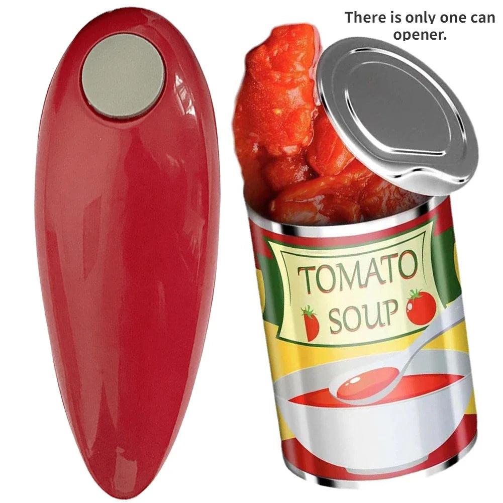 Battery-operated Electric Can Opener Automatic Jar Opener Smooth Edge Bottle Opener for All Types of Jars, Suitable for Weak Hands