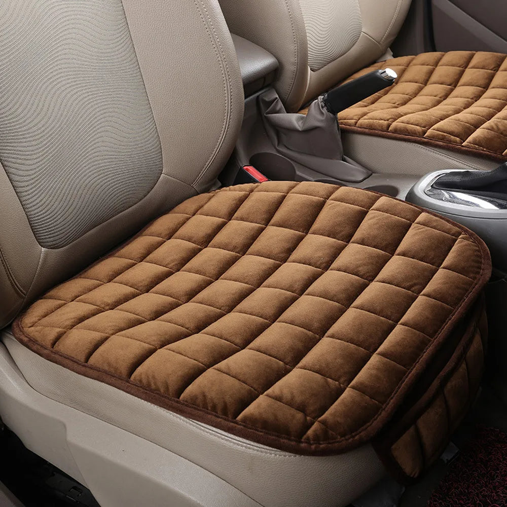 Cars with Universal Winter Warm Car Seat Cover Cushion, Anti-slip Front Chair Seat, and Breathable Pad Car Seat Protector Seat Covers